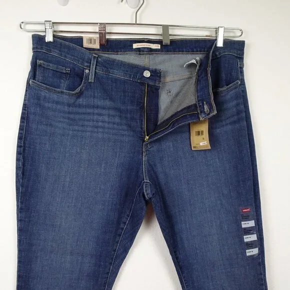 Levi's 311 Skinny Jeans Women's Plus Size 24W Blue Denim Stretch Shaping - Picture 4 of 13